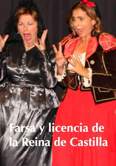 Cartel de Farsa y licencia de la Reina Castilla
