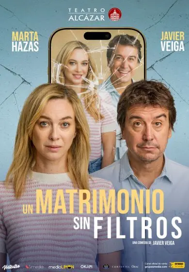 Cartel de Un matrimonio sin filtros