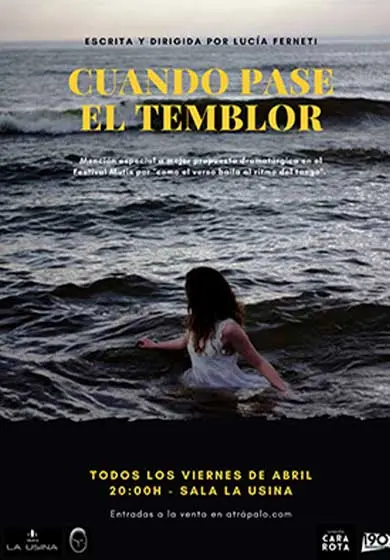 Cartel de Cuando pase el temblor