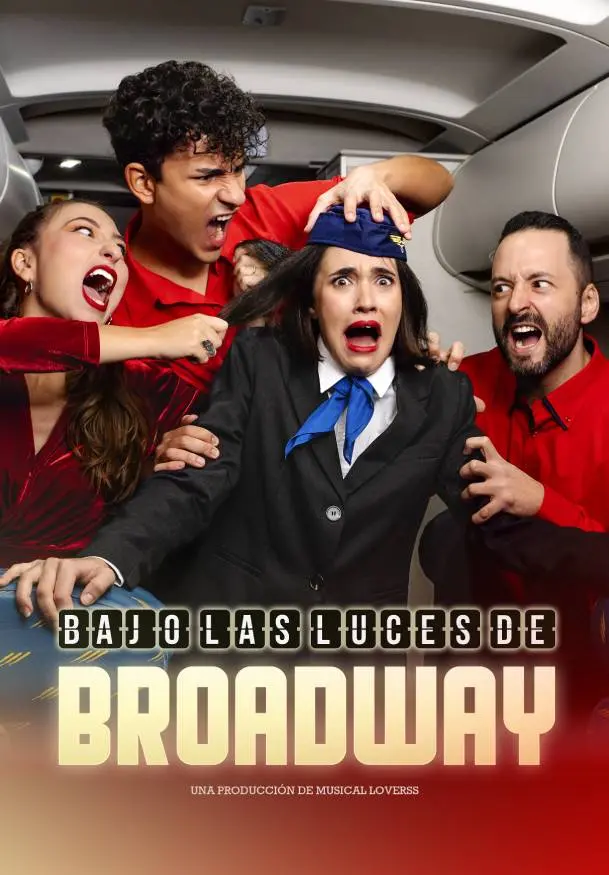 Cartel de Bajo las luces de Broadway