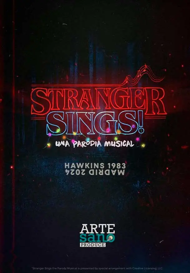 Cartel de Stranger Sings, una parodia musical