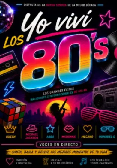 Cartel de Yo viví los 80