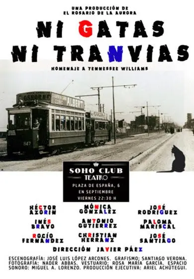 Cartel de Ni gatas ni tranvías