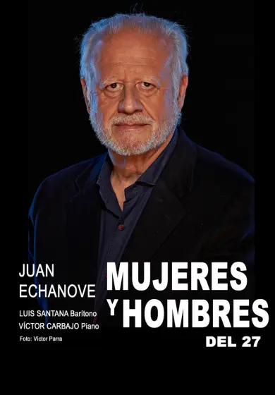 Cartel de Mujeres y hombres del 27 - Juan Echanove/Enrico Amerio