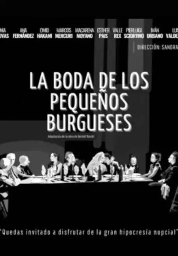 Cartel de La boda de los pequeños burgueses