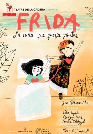Cartel de Frida la niña que quería pintar
