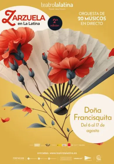 Cartel de Zarzuela en La Latina: Doña Francisquita
