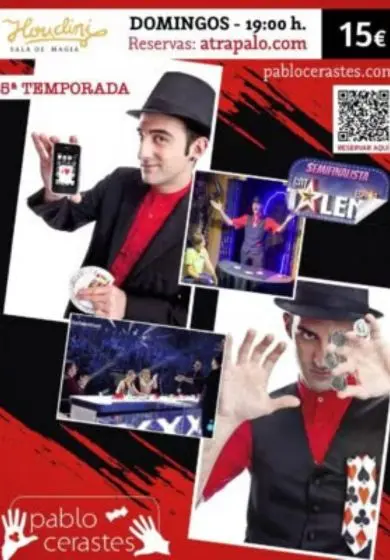 Cartel de Pablo Cerastes: Magia de cerca, muy de cerca