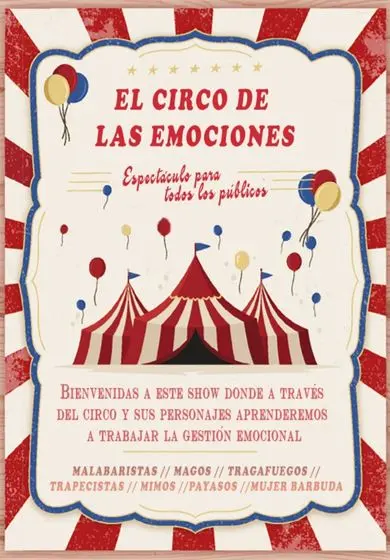 Cartel de El circo de las emociones