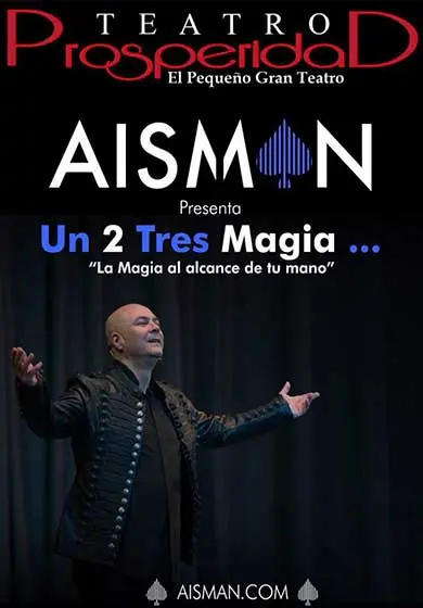 Cartel de Aisman: Un 2 Tres magia