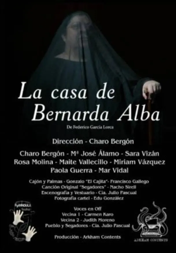 Cartel de Compañia Julio Pascual. La casa de Bernarda Alba de Federico García Lorca