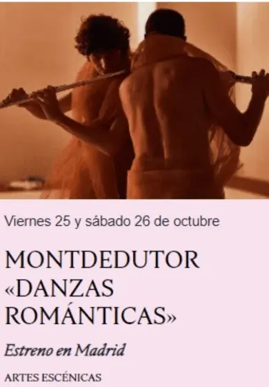 Cartel de Danzas románticas