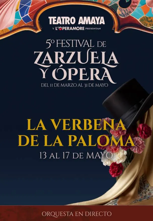 Cartel de 5º Festival de zarzuela y ópera. La verbena de la Paloma
