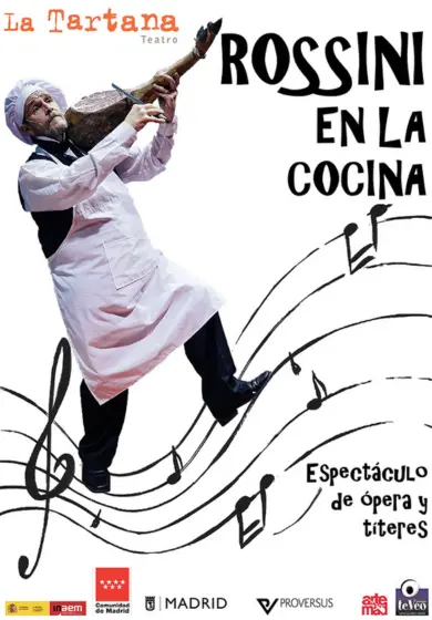 Cartel de Rossini en la cocina