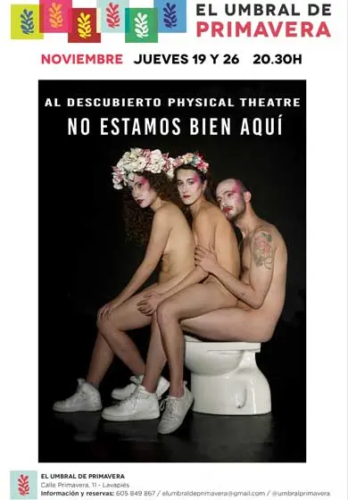 Cartel de No estamos bien aquí