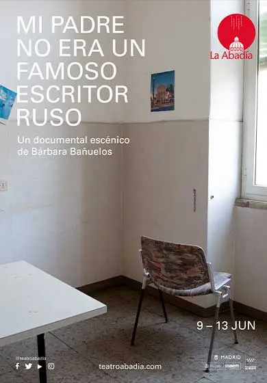 Cartel de Mi padre no era un famoso escritor ruso