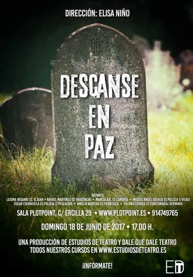 Cartel de Descanse en paz