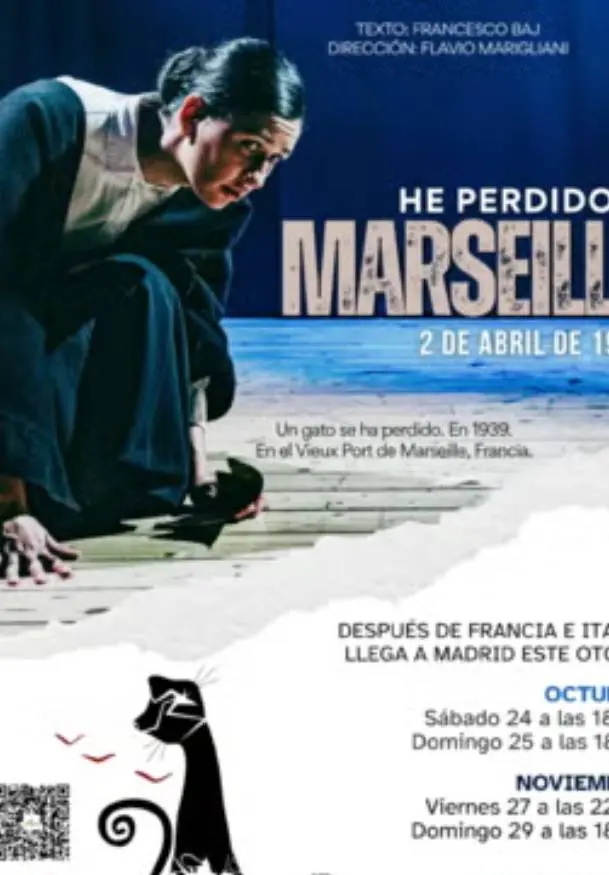 Cartel de He perdido a Marseille (2 de abril de 1939)