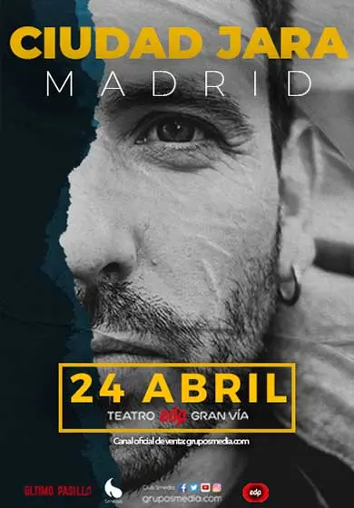 Cartel de Ciudad Jara en concierto