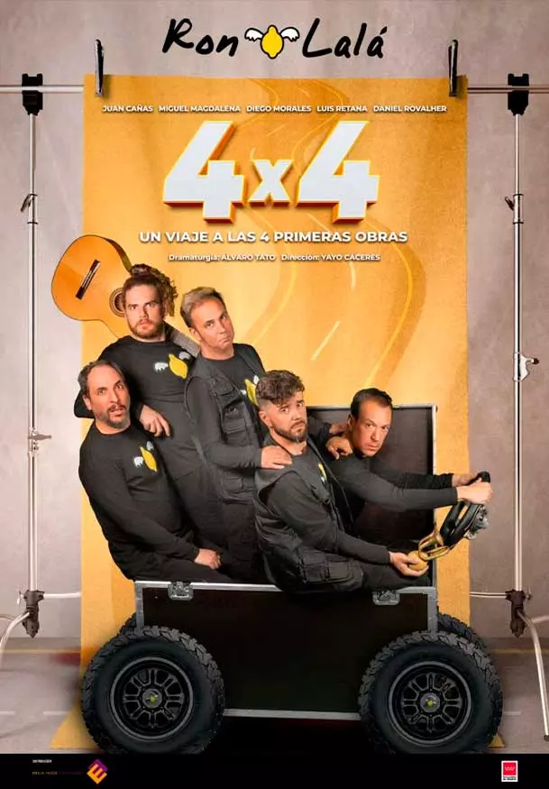 Cartel de Ron Lalá: 4x4