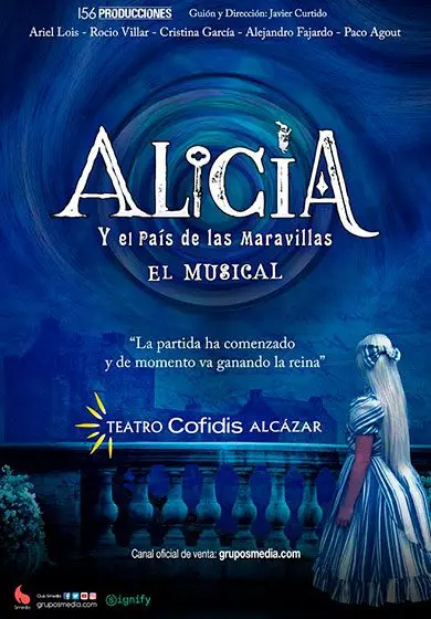 Cartel de Alicia y el País de las Maravillas. El Musical