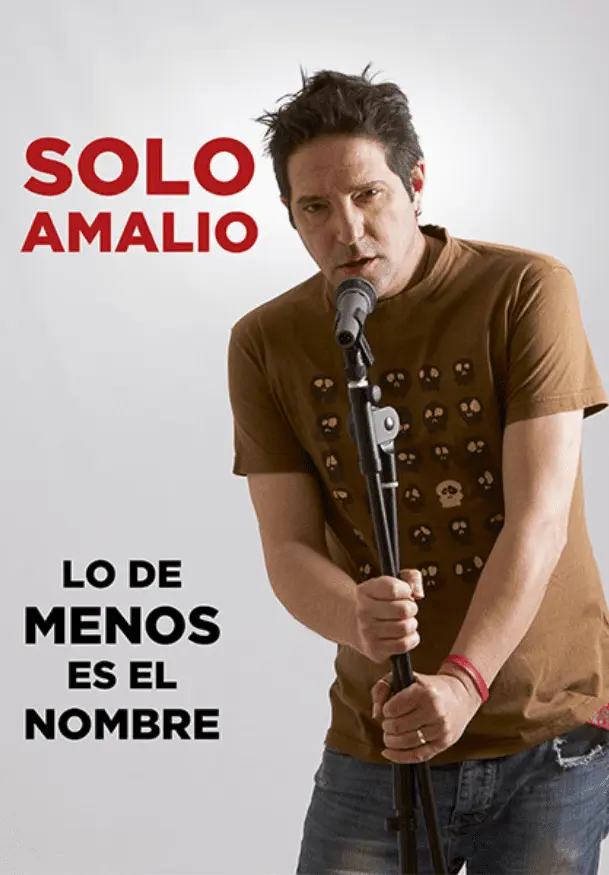 Cartel de Solo Amalio: Lo de menos es el nombre