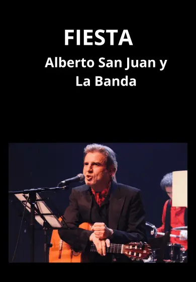 Cartel de Alberto San Juan y La Banda: Fiesta