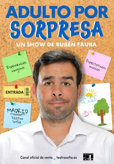 Cartel de Adulto por sorpresa - Rubén Faura