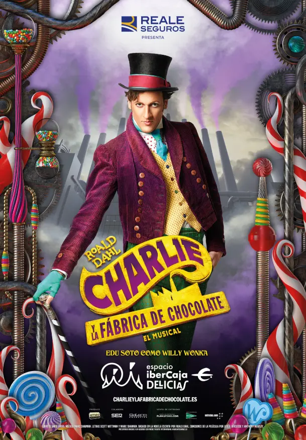 Cartel de Charlie y la fábrica de chocolate, el musical