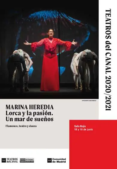 Cartel de MARINA HEREDIA: Lorca y la pasión. Un mar de sueños