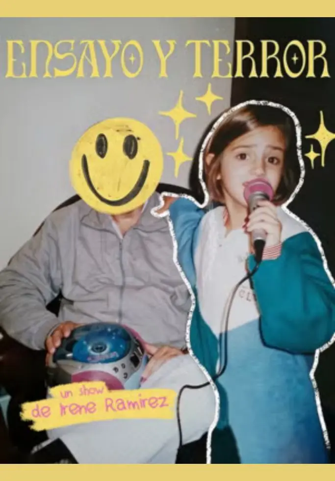 Cartel de Ensayo y (T)error - Irene Ramírez