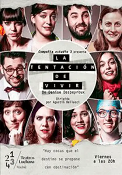 Cartel de La tentación de vivir