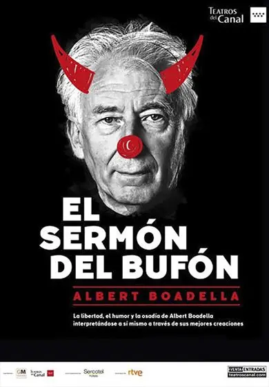 Cartel de Albert Boadella: El sermón del bufón