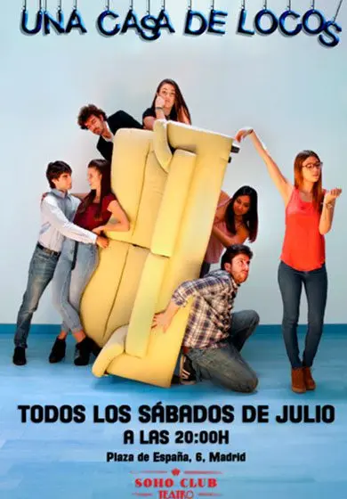 Cartel de Una casa de locos