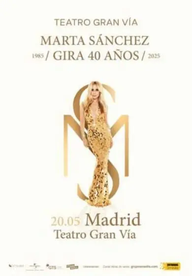 Cartel de Marta Sánchez - Gira 40 años
