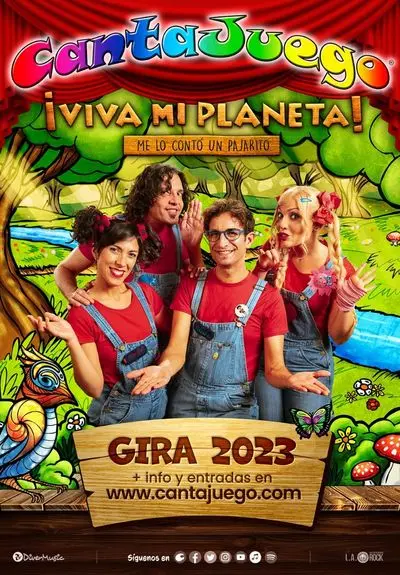 Cartel de CantaJuego: ¡Viva mi planeta! Me lo contó un pajarito