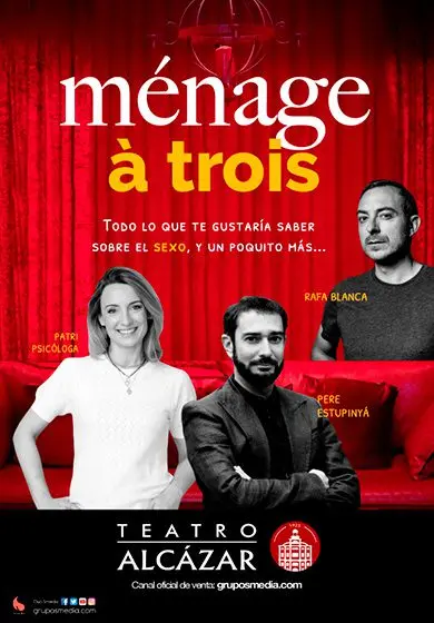 Cartel de Rafa Blanca, Patri Psicóloga y Pere Estupinyà: Ménage à trois