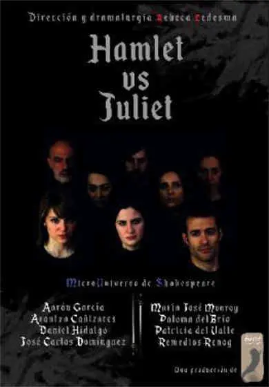 Cartel de Bibelot Producciones: Hamlet vs. Juliet