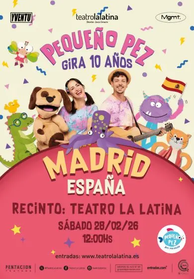 Cartel de Pequeño pez – Gira 10 años
