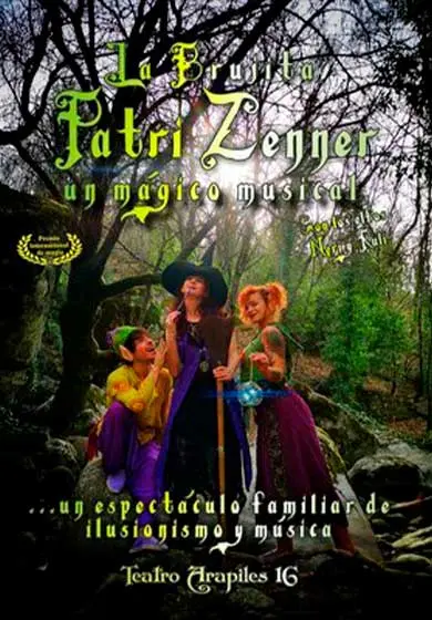 Cartel de La brujita Patri Zenner, un mágico musical