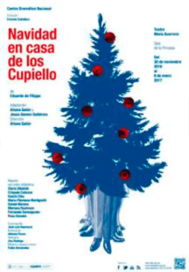 Cartel de Navidad en casa de los Cupiello