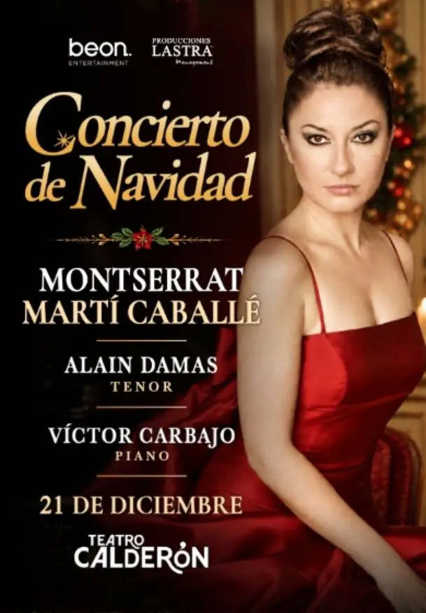Cartel de Concierto de Navidad con Montserrat Martí