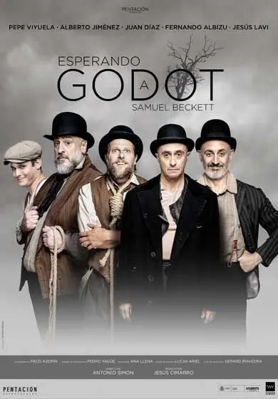 Cartel de Esperando a Godot
