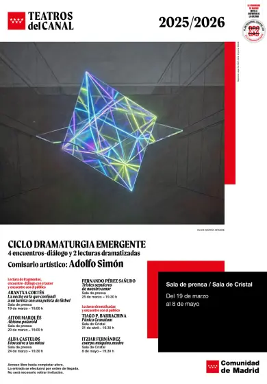 Cartel de Ciclo dramaturgia emergente