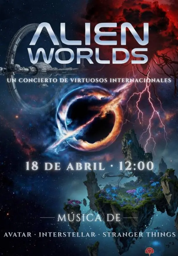 Cartel de Concierto Alien Worlds