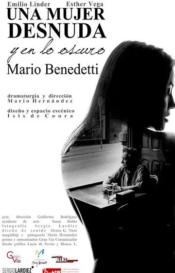 Cartel de Una mujer desnuda y en lo oscuro