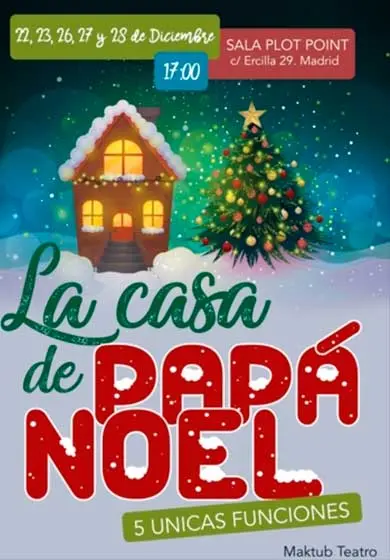 Cartel de La Casa de Papá Noel