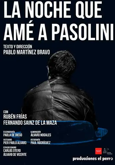 Cartel de La noche que amé a Pasolini