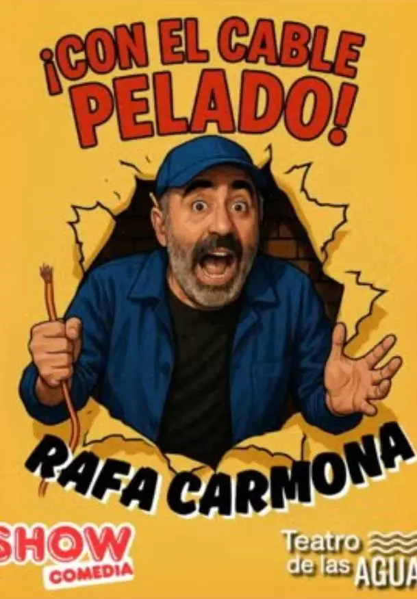 Cartel de ¡Con el cable pelao!