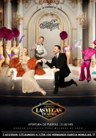 Cartel de Burlesque Cheek to Cheek - Vintage Revue